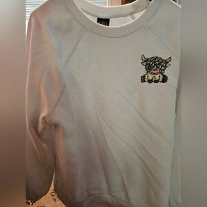 White cow sweater